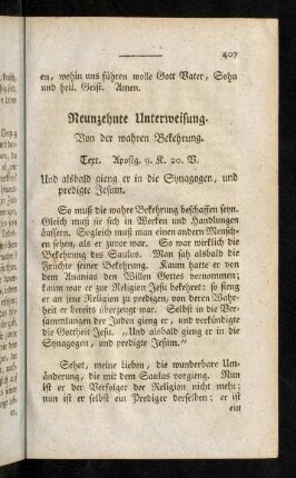 407-420, Neunzehnte Unterweisung.