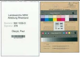 Entnazifizierung Paul Olezyk , geb. 17.04.1903 ()