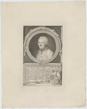 Bildnis des Heinrich Adrian Graf von Borcke