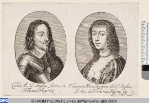 Karl I. und Henriette Maria, König und Königin von England