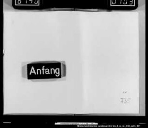 Eröffnung der beim Königlichen Tribunal eingereichten Testamente
