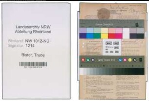 Entnazifizierung Trude Bister , geb. 20.05.1920 (Angest.)