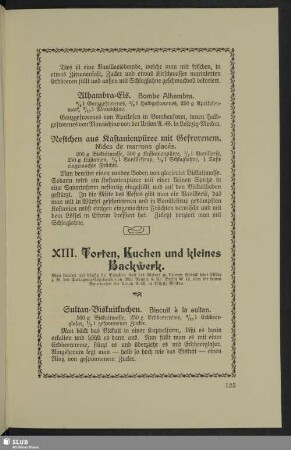 XIII. Torten, Kuchen und kleines Backwerk