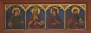 Die heiligen Vinzenz, Sixtus, Eligius, Johannes der Täufer, Maria Magdalena, Margareta, Ursula und Dorothea