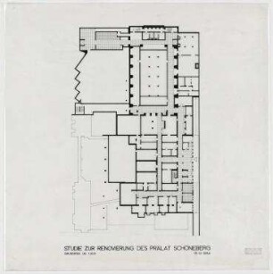 Umbau Prälat Schöneberg (nicht realisiert) – Grundriss UG. Berlin-Schöneberg, Hauptstraße 122