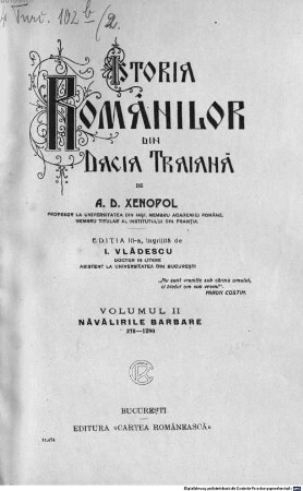 Istoria românilor din Dacia Traiană, 2. Năvălirile barbare : 270 - 1290