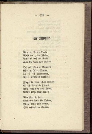 Die Schwalbe