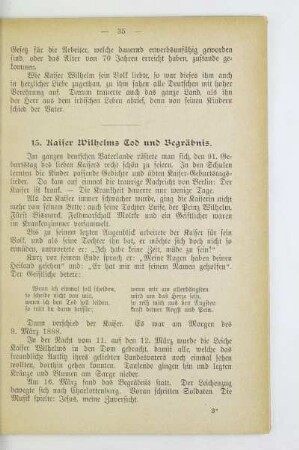 13. Kaiser Wilhelms Tod und Begräbnis