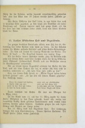 13. Kaiser Wilhelms Tod und Begräbnis