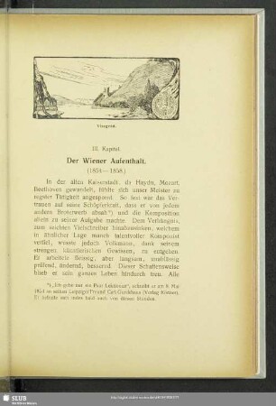 III. Kapitel. Der Wiener Aufenthalt (1854-1858)