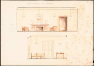 Haus Darré, Berlin-Dahlem Umbau: Wandansichten Halle 1:20