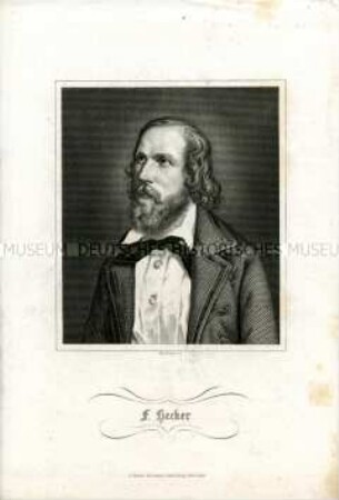 Porträt des Friedrich Hecker