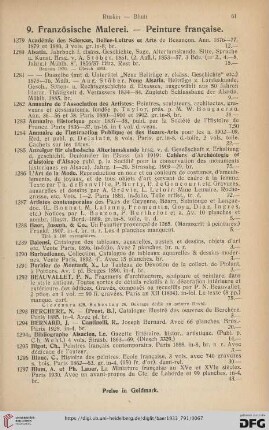 9. Französische Malerei - Peinture française (Nr. 1279-1441)