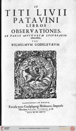 In Titi Livii Patavini libros observationes