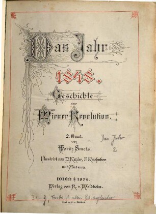 Das Jahr 1848 : Geschichte d. Wiener Revolution. 2