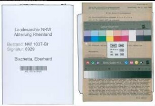 Entnazifizierung Eberhard Blachetta , geb. 22.08.1885 (Regierungsdirektor)
