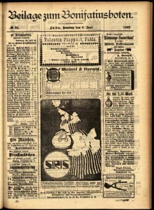 Zweite Ausgabe vom Sonntag, den 08. Juni 1902.