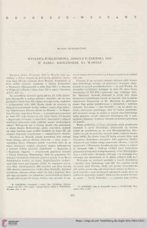 Wystawa jubileuszowa "Odsiecz Wiedeńska 1683" w Zamku Królewskim na Wawelu