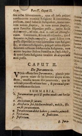 610-625, Caput II