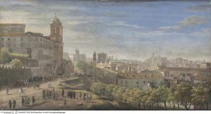 Vedute der Trinità dei Monti von Norden