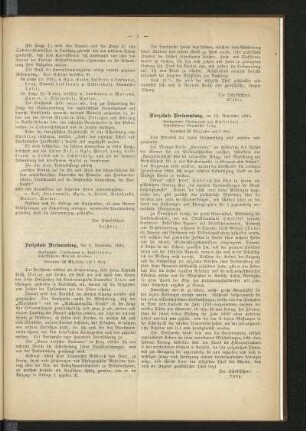 Vierzehnte Versammlung, am 19. November 1881