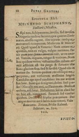 Epistola XLI. - L.