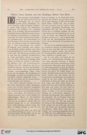 Meister Anton Eisenhut und sein Nachfolger Meister Otto Meier