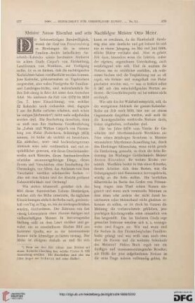 Meister Anton Eisenhut und sein Nachfolger Meister Otto Meier