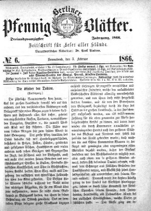 No. 6, Sonnabend, den 3. Februar