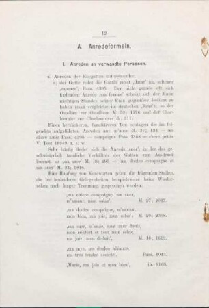 1. Anreden an verwandte Personen.