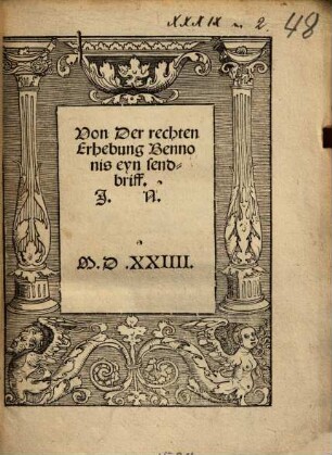 Von der rechten Erhebung Bennonis eyn Sendbriff