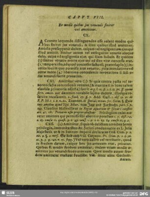 Caput VIII. De modis quibus ius venandi finitur vel amittitur