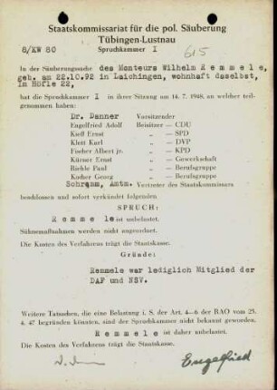 Remmele, Wilhelm