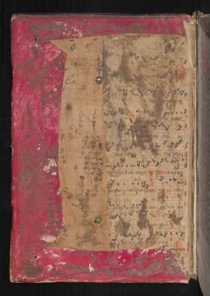 Liturgischer Text, lat. mit Notation (Abklatsch)