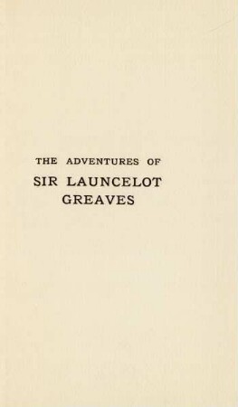 The adventures of Sir Launcelot Greaves