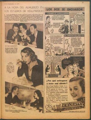 A la hora del almuerzo en los estudios de Hollywood [Fotografías]