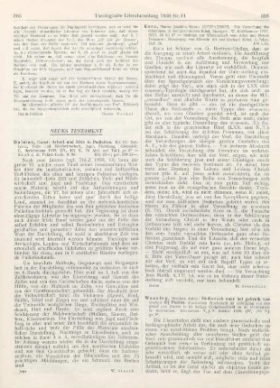 306-307 [Rezension] Waaning, Nicolaas Anton, Onderzoek naar het gebruik van πνεὔμα bij Paulus
