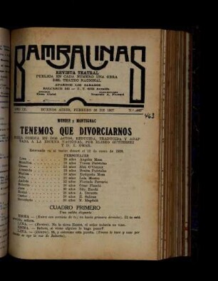 Tenemos que divorciarnos : pieza cómica en dos actos