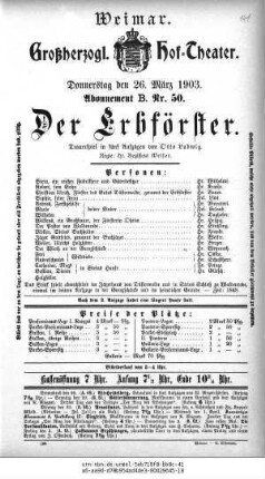 Der Erbförster