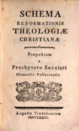 Schema reformationis theologiae christianae