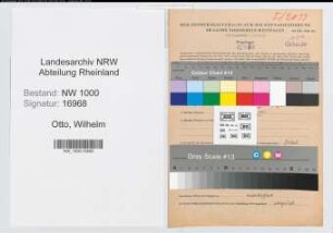 Entnazifizierung Wilhelm Otto, geb. 26.02.1922 (Zollbeamter)