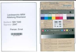 Entnazifizierung Ernst Panzer , geb. 18.09.1898 (Kaufmann)
