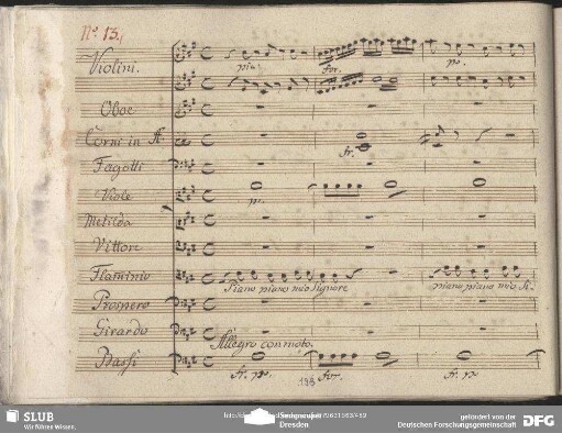 Einlage Quintetto (Giovanni Paisiello): "Piano piano mio Signore"