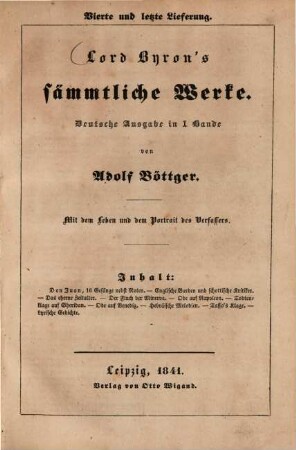 Lord Byron's sämmtliche Werke : Mit des Dichters Leben und Bildniß, 4. 1841. - S. 483 - 792