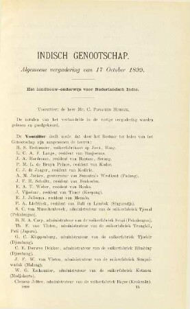 Algemeene vergadering van 17 October 1899