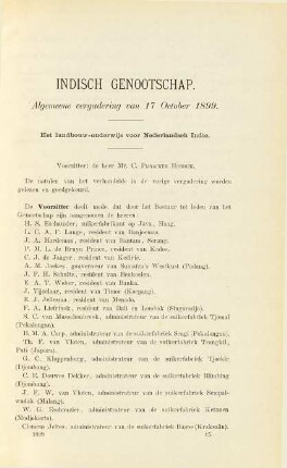 Algemeene vergadering van 17 October 1899