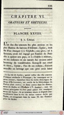 VI. Orateurs et rheteurs