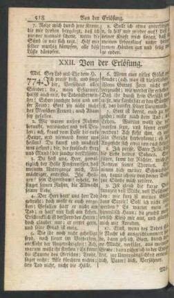 XXII. Von der Erlösung