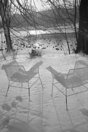 Stadtgarten im Winter.