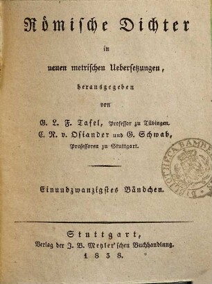 Die Plautinischen Lustspiele, 1. Der Bramarbas